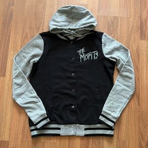 MISFITS Hoodie - Die Die My Darling - Baseball Style - Size S Unisex